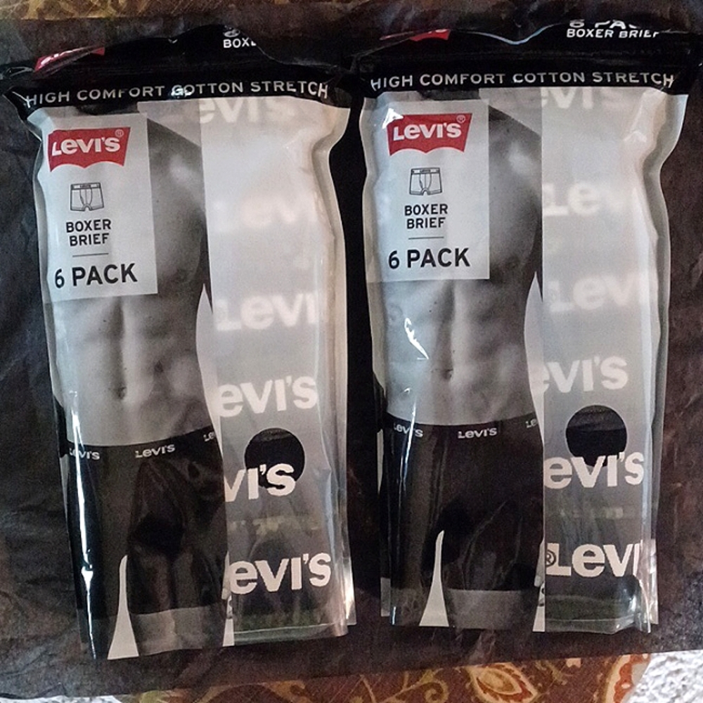 Two 6-packs Levi's boxer briefs